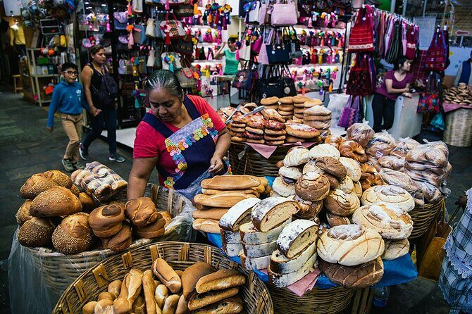 Earth, Corn & Fire: Tasting the Roots of Oaxacan Cuisine - Stop 3: Mercado Benito Juárez, chapulines, grilled meats, and sweet relief