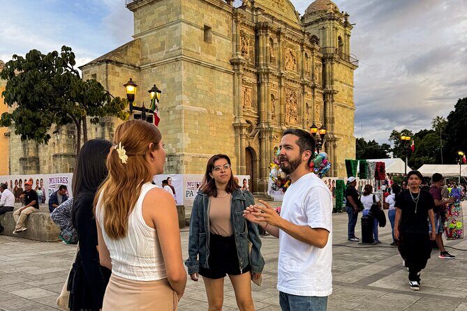 First Day in Oaxaca – Guided Walking Tour - Teatro Macedonio de Alcala: Art Nouveau in Green and Rose Cantera