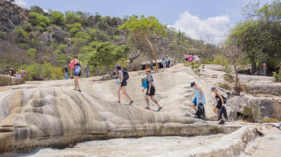 From Oaxaca de Juarez: Hierve el Agua and Mezcal Distillery - Natural pools: how the swim fits after the hike