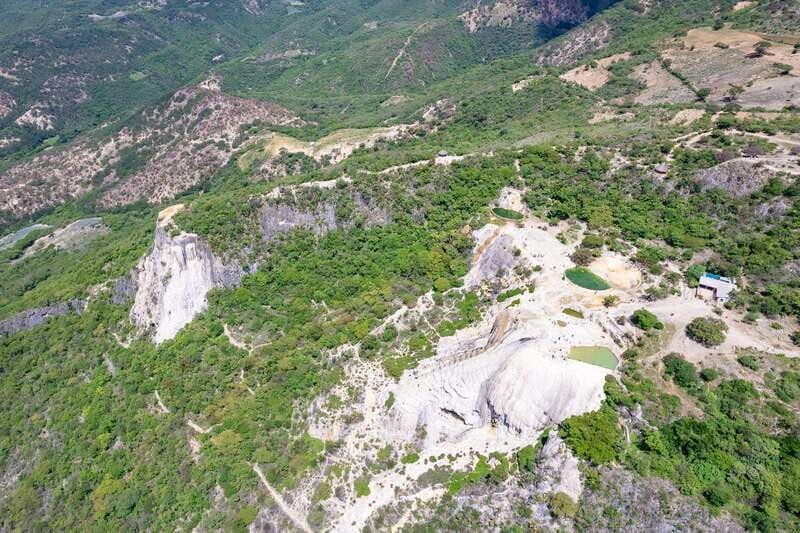 From Oaxaca: Hierve el Agua and Teotitlán del Valle - Getting to Hierve el Agua: the road, the walk, and the swim
