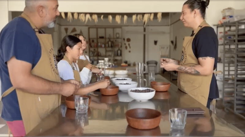 ✨Make chocolate to take home Oaxacan style ☕️✨ - The tasting moment: enjoying your own chocolate, not just eating samples