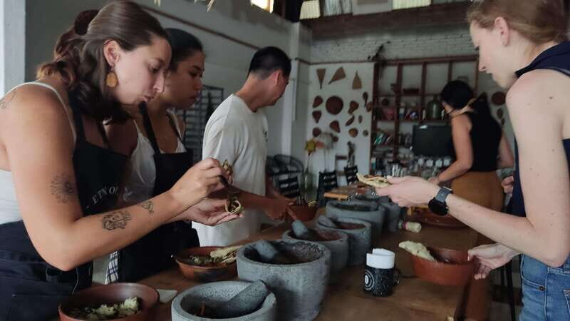 Oaxaca: Oaxacan Mole Workshop with a Traditional Cook - What you eat: main dishes, dessert, and mezcal pairing